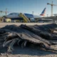 Chicago O'Hare tire blowouts American United landing failures