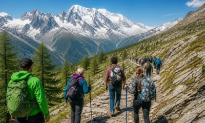 Mont Blanc hiking trails packed for summer coolcation