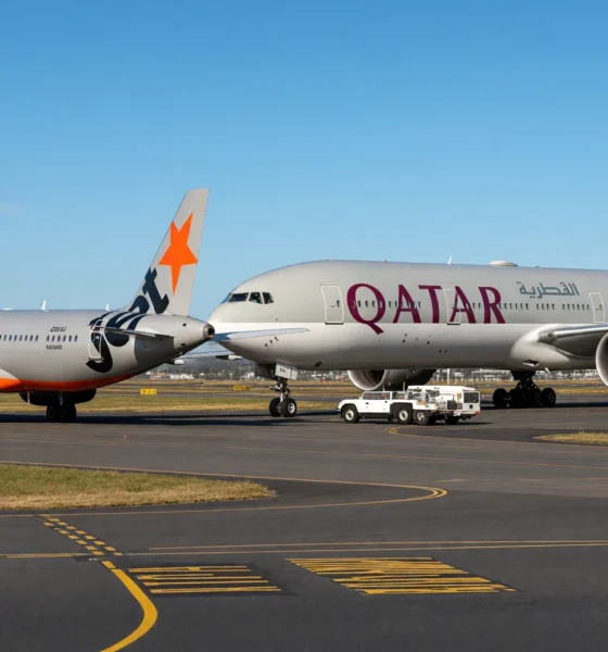 Sydney Airport close call Qantas jets taxiway investigation