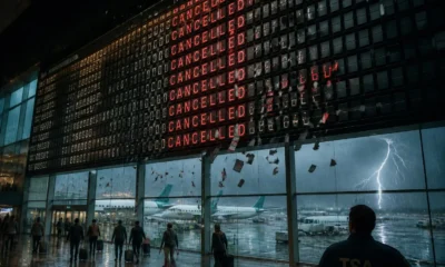 US flight cancellations after summer thunderstorms and seat cuts