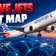 American Airlines five jets fit 2027 Europe map
