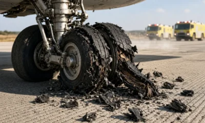 Chicago O'Hare aircraft tire blowouts FAA debris probe