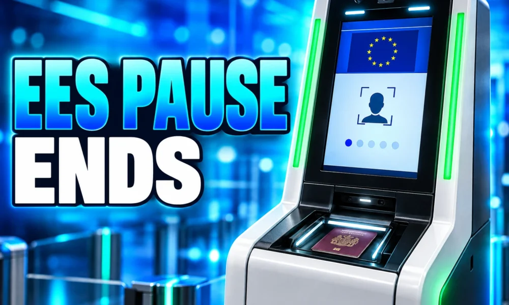 EES pause ends 6 September kiosks still failing