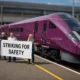 East Midlands Railway Class 810 strike bank holiday queues
