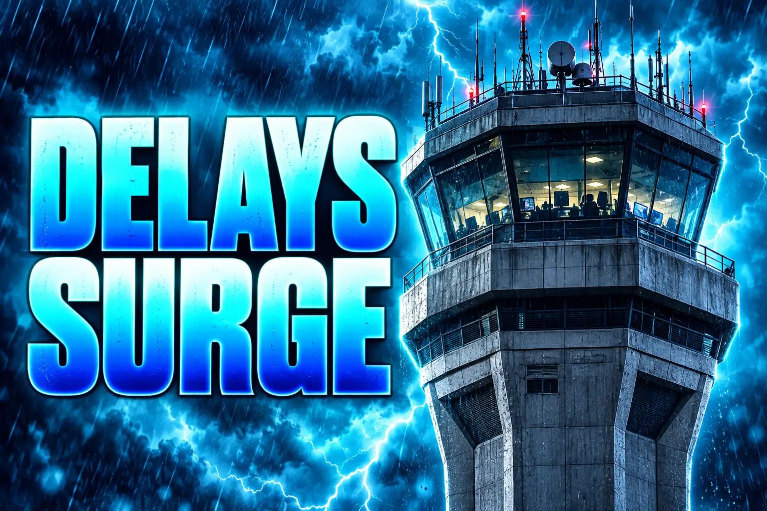 FAA staffing cuts cause 1300 US flight delays