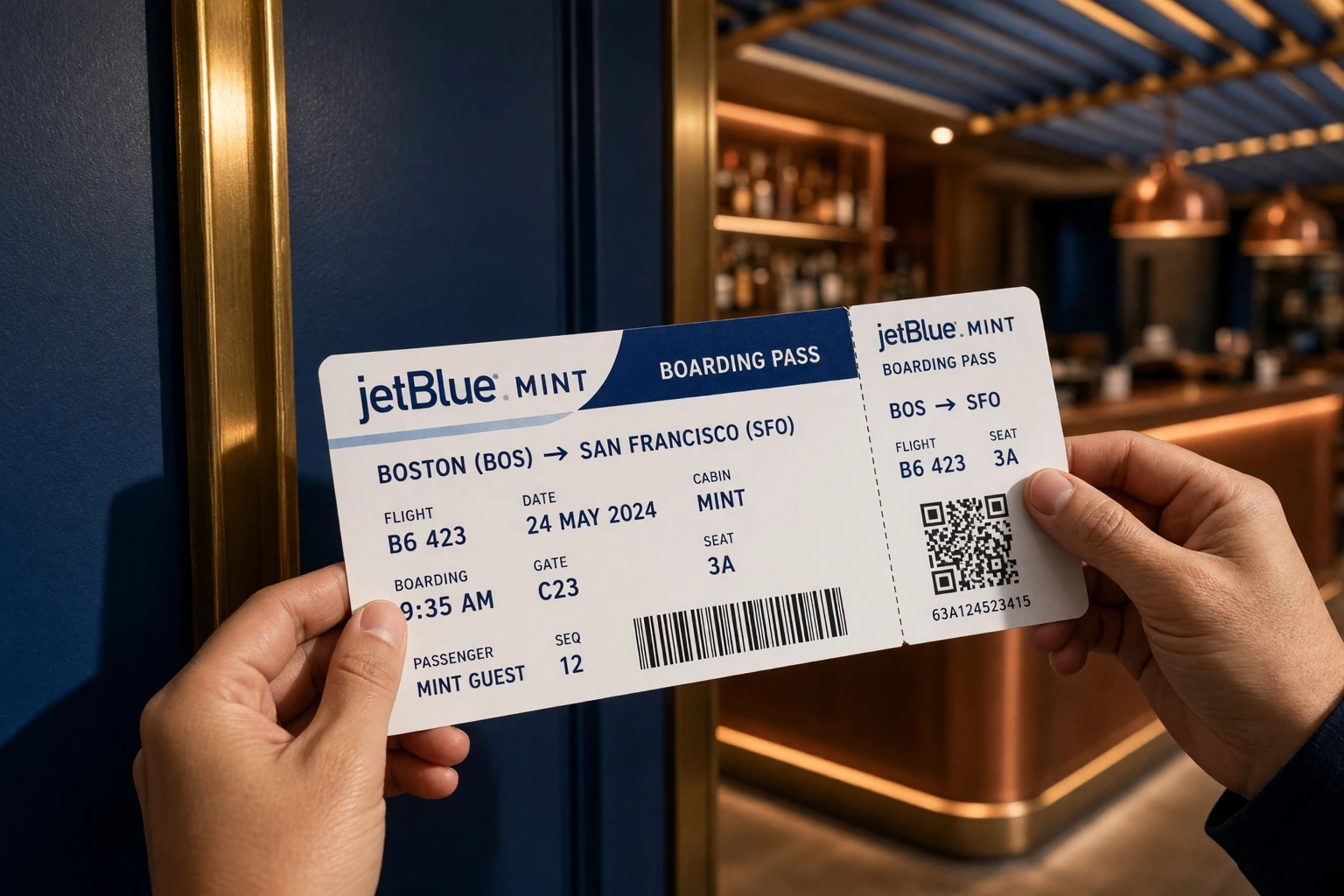 JetBlue BlueHouse Boston domestic Mint lounge access