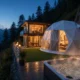 Nirvana Hamta Retreat glass cottage glamping in Sethan