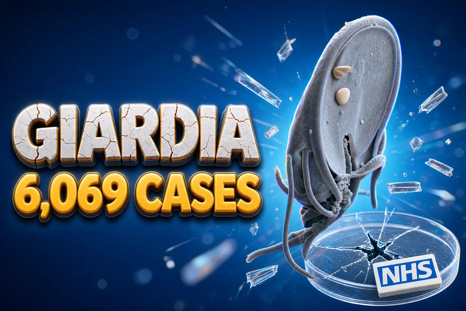 England giardia cases 6069 decade high UKHSA