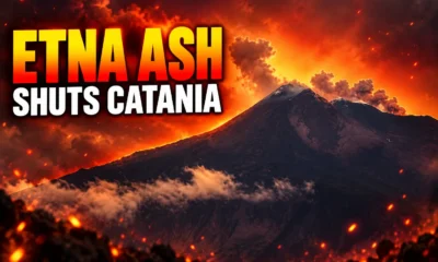 Mount Etna ash Catania airport flight shutdown