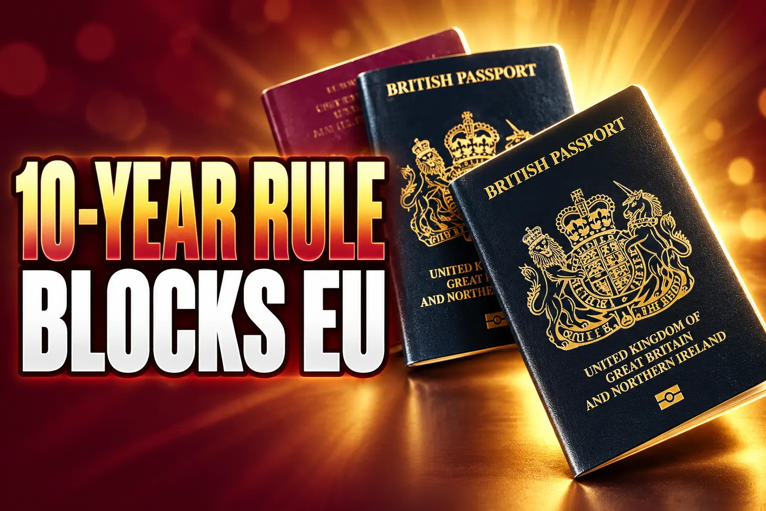 old UK passports still blocked at EU gates