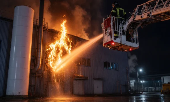 PepsiCo Mykolaiv juice plant warehouse fire no injuries