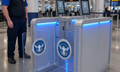 TSA e-gates United Terminal C Newark Touchless ID