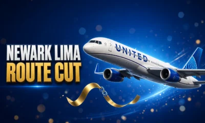 United Newark Lima nonstop ends Houston second daily