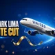 United Newark Lima nonstop ends Houston second daily