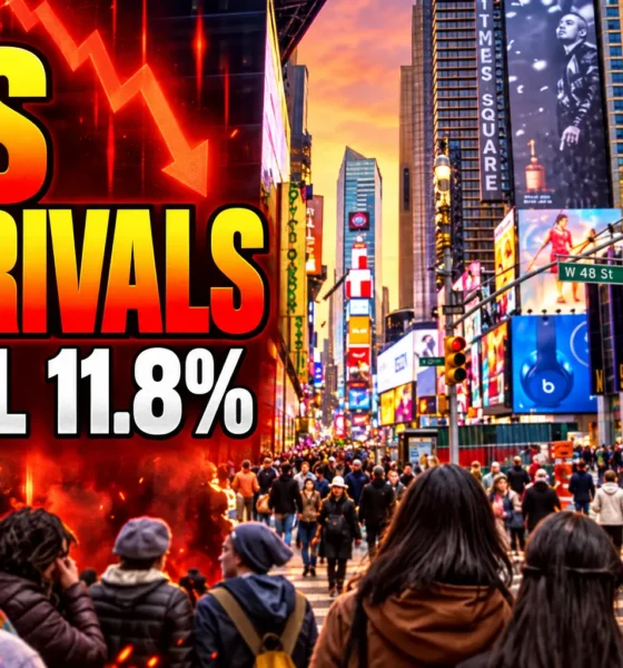 US overseas arrivals fall after World Cup 2026