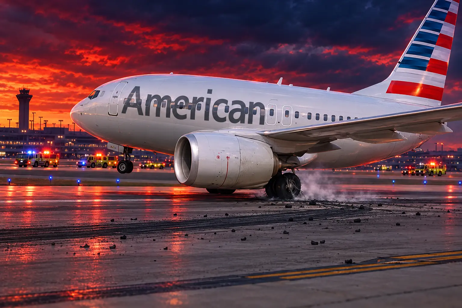 O'Hare five tire blowouts FAA debris probe