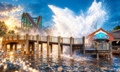 Hersheypark Tidal Force last splash Labor Day