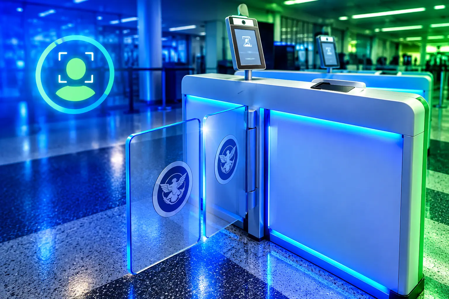 TSA e-gates open United Terminal C Newark