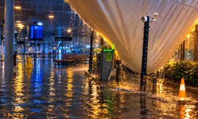 Ibiza airport flooded Storm Adam flight cancellations