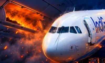 IndiGo 6E 6115 power bank fire overhead bin
