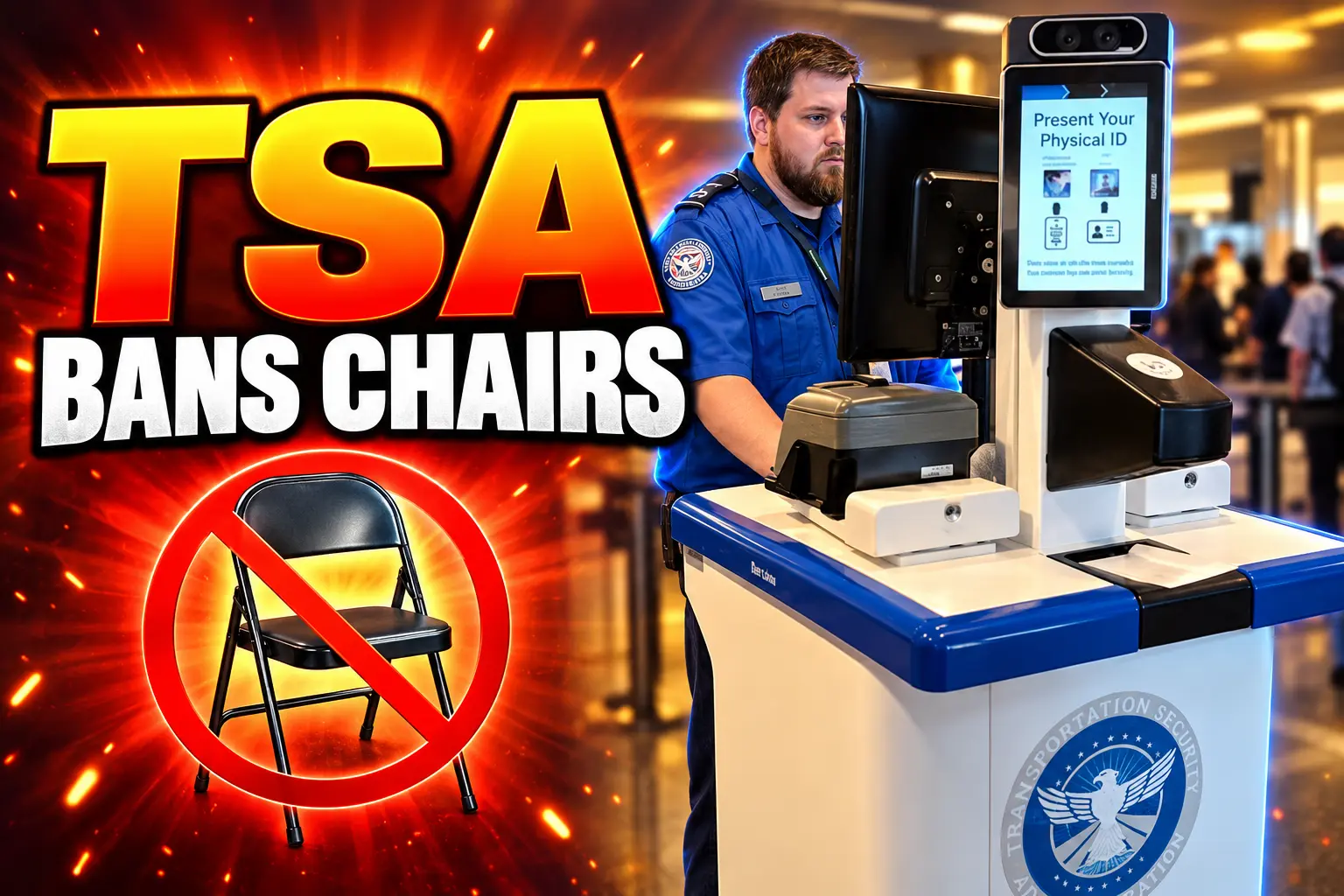 TSA standing rule at airport ID checkpoints